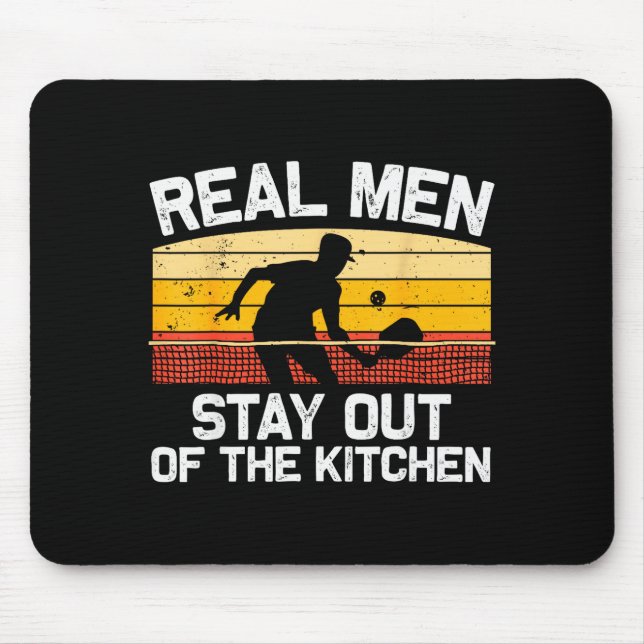 Pickleball Design For Men Boys Pickle Ball Pickleb Mouse Pad (Front)