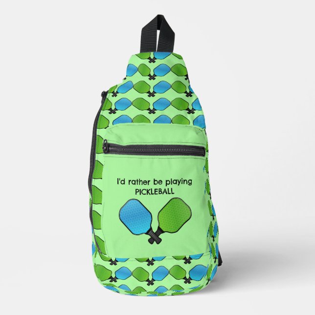 Pickleball Design Sling Bag (Front)