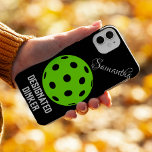 Pickleball Designated Dinker | Funny Pickleball  Samsung Galaxy Case<br><div class="desc">Pickleball Designated Dinker | Funny Pickleball on fine black glitter background Samsung Galaxy S22 Case. Easy to customise the name to your own or to that pickleball enthusiast in your life. Get ready to show off your love for pickleball (and your sense of humour) with this funny Pickleball saying Phone...</div>
