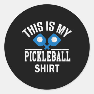 Pickleball - Dinker Badminton Tennis Pickleball Gi Classic Round Sticker