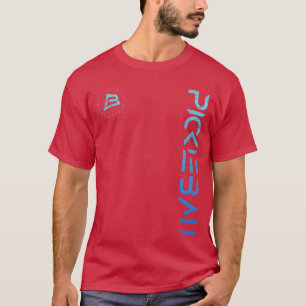 Pickleball Distressed Blue Gradient Casual Design  T-Shirt