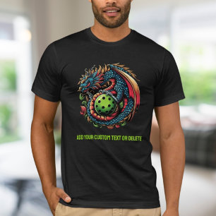 Pickleball Dragon For Paddleball Players Best Gift T-Shirt