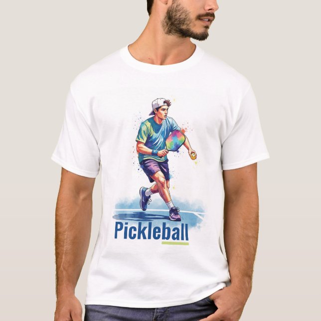 Pickleball Drawing T-shirt (Front)