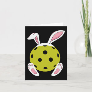 Pickleball Easter Egg Hunting Bunny Pickleball Eas Card