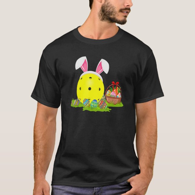Pickleball Easter Egg Hunting Bunny Pickleball Eas T-Shirt (Front)