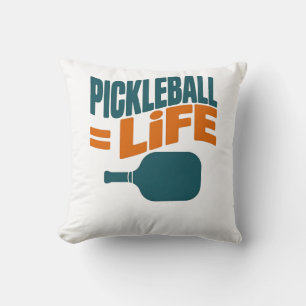 Pickleball Equals to Life Funny Player Cushion