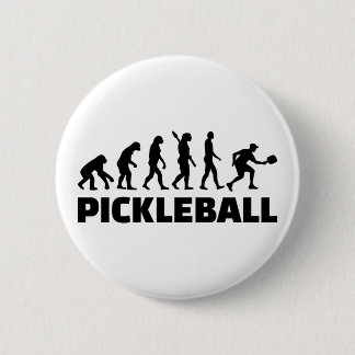 Pickleball evolution 6 cm round badge