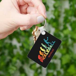 Pickleball Evolution Funny Custom Name Key Ring