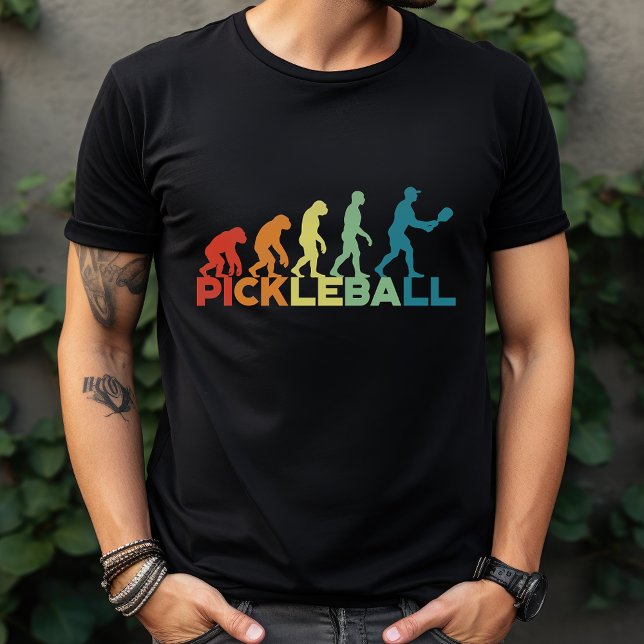 Pickleball Evolution Funny Custom Name or Text T-Shirt (Creator Uploaded)