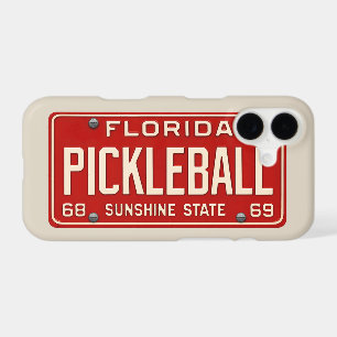 Pickleball Fan Retro FL License Plate Cell Phone