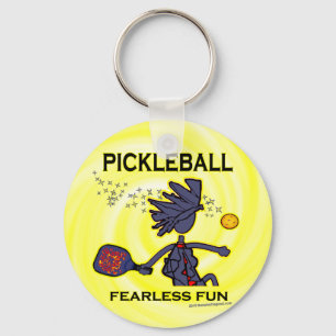 Pickleball Fearless Fun Key Ring