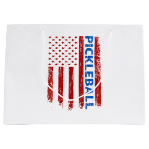 Pickleball Flag - Playing Paddleball Pickleball Am Large Gift Bag