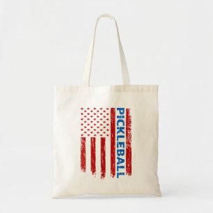 Pickleball Flag - Playing Paddleball Pickleball Am Tote Bag