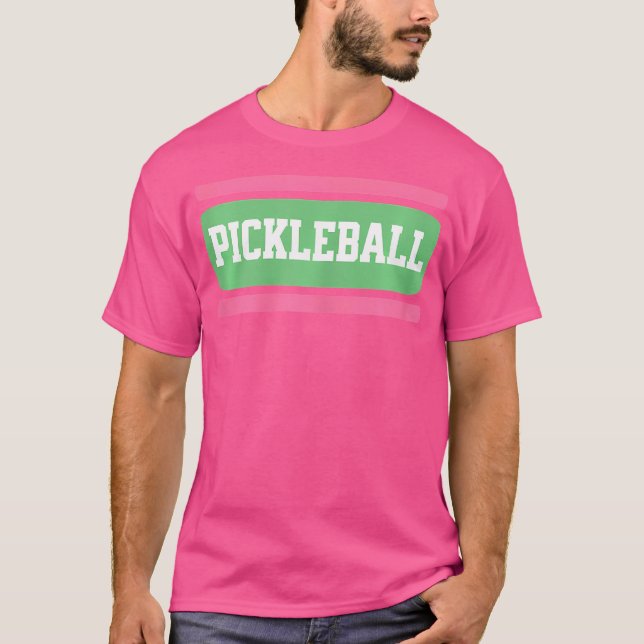 Pickleball For 1990'S Preppy Girls Who Love Green  T-Shirt (Front)