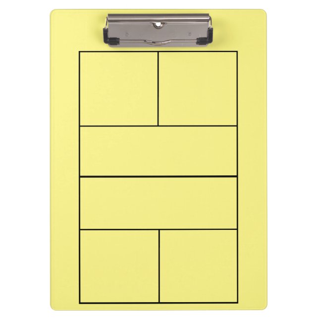 Pickleball for  for coach & player clipboard (Front)