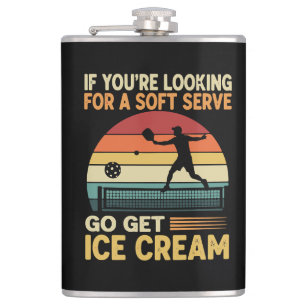 Pickleball for Men Women Hip Flask