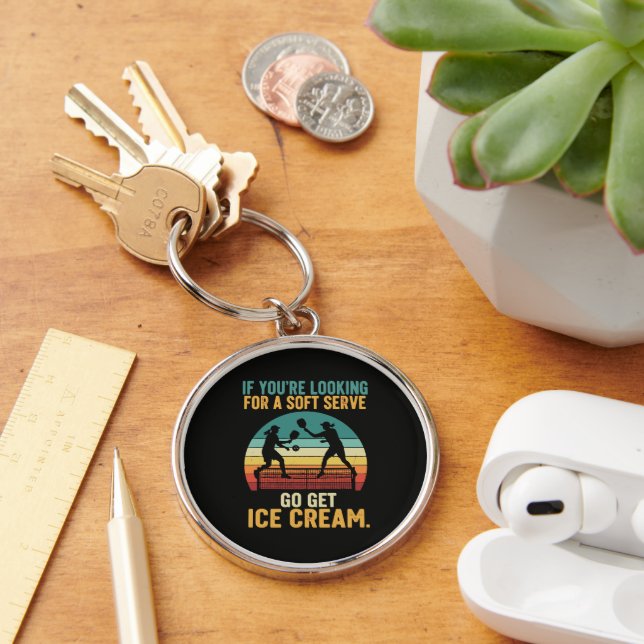 Pickleball for Men Women Key Ring (Desk)
