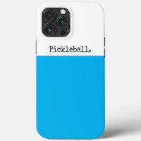 PICKLEBALL Fun Bright Sky Blue White Colour Block