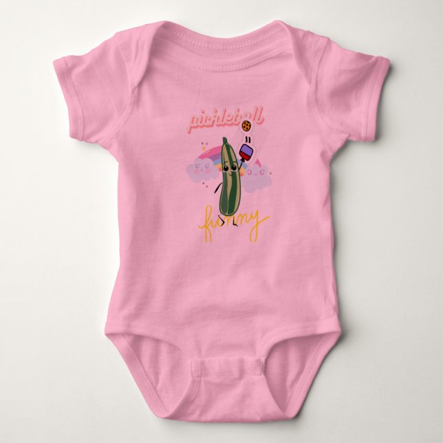 pickleball funny baby bodysuit (Front)