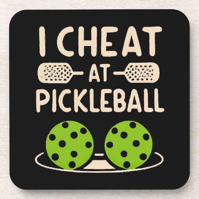 Pickleball Funny Coaster (Front)