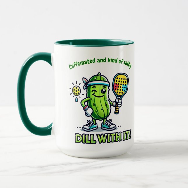 Pickleball Funny Coffee Mug Drinkware Kitchen (Left)