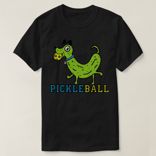 Pickleball funny Dog 4 T-Shirt (Design Front)