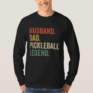 Pickleball Funny Husband Dad Legend Vintage Father T-Shirt