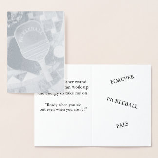 "Pickleball Game Invite" (5" x 7") Foil Card