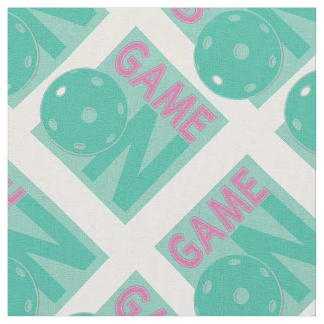 Pickleball: Game on! Fabric (Close Up)