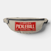 Pickleball Gear | Red Retro Florida License Plate