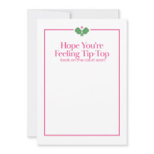 Pickleball Get Well Card | Tip-Top