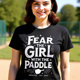 Pickleball Gift Funny Typography Personalised T-Shirt