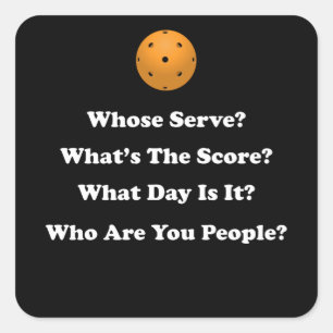 Pickleball Gift Square Sticker