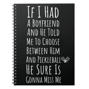 Pickleball Gifts For Her Women Teen Girl Notebook