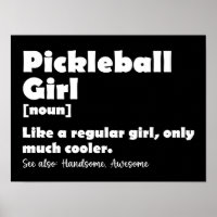 Pickleball Girl Funny Definition Pickle Ball