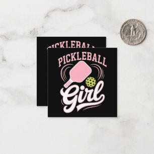 Pickleball Girl Player Card