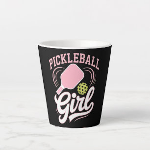Pickleball Girl Player Latte Mug