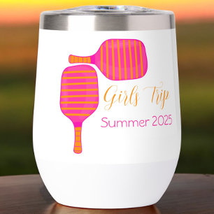 Pickleball Girls Trip Pink Orange Custom