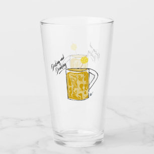 Pickleball glass drink dink