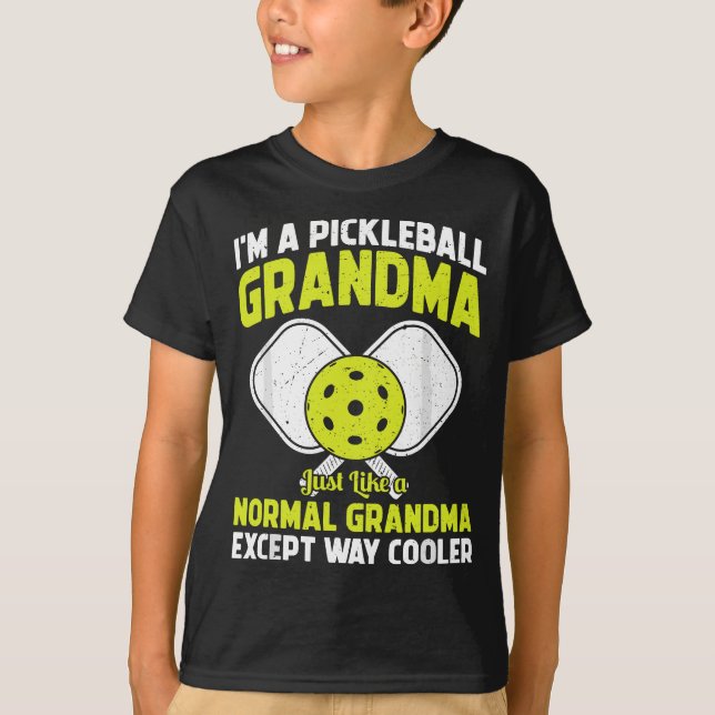 Pickleball Grandma Funny Pickleball Player Grandmo T-Shirt (Front)
