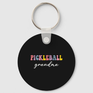Pickleball Grandma Pickleball Player Stylish Sport Key Ring