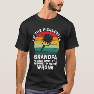 Pickleball Grandpa Pickelball Paddle Balls For Men T-Shirt