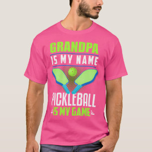 Pickleball Grandpa Shirt Grandfather Funny Pickleb