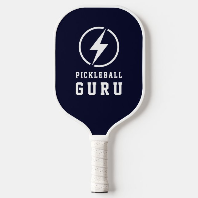 Pickleball Guru Monogram Lightning Bolt Customised Paddle (Front)