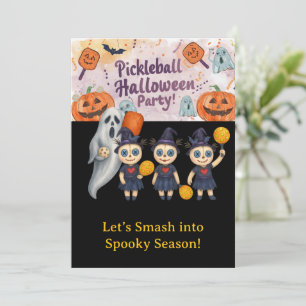  Pickleball Halloween Party  Invitation