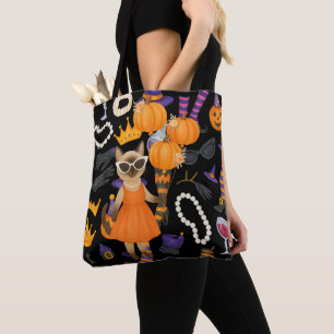 Pickleball Halloween Party Tote Bag