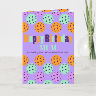 Pickleball Happy Birthday Holiday Card