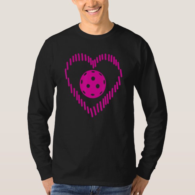 Pickleball Heart For Pickleball Girls Women T-Shirt (Front)