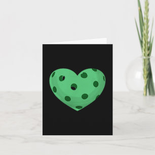 Pickleball heart - fun, funny pickle ball fan card