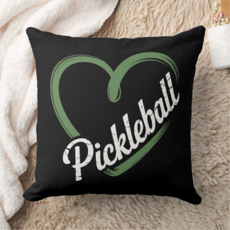 Pickleball Heart – Minimalist Sports Lover Cushion